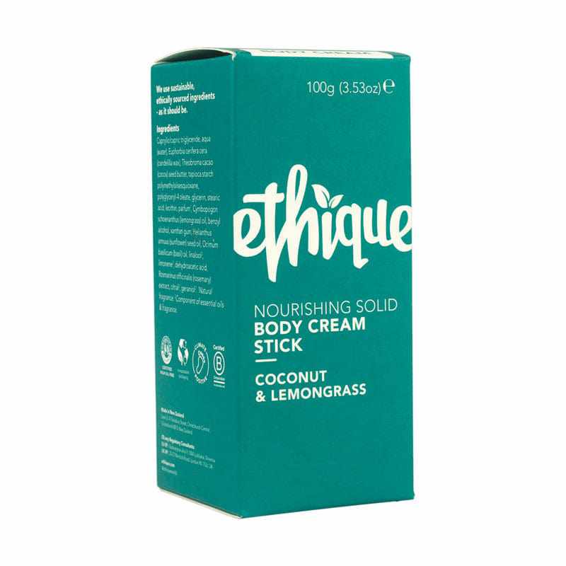 Ethique Coconut & Lemongrass Nourishing Solid Body Cream Stick 100g