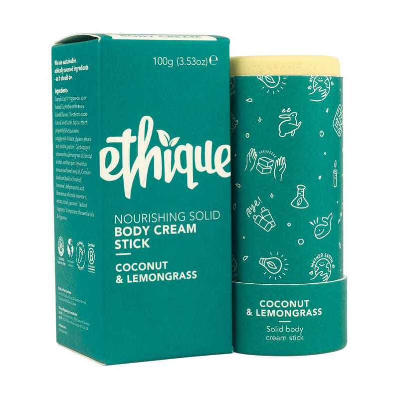 Ethique Coconut & Lemongrass Nourishing Solid Body Cream Stick 100g