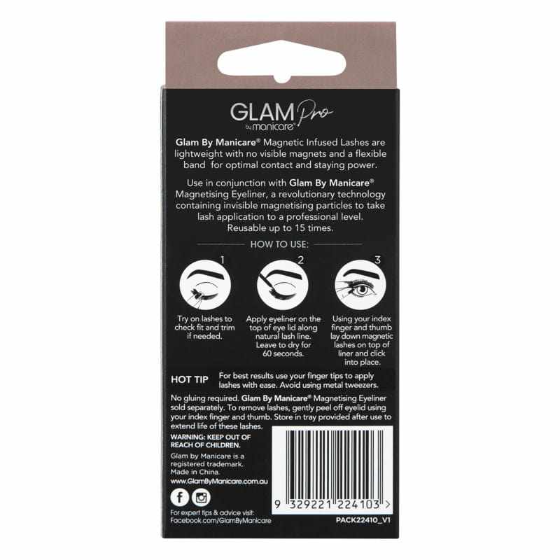 Glam By Manicare Pro Magnetic Infused Luxe Lashes - Quinn