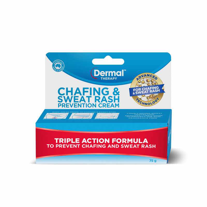 Dermal Therapy Dermal Therapy Chafing & Sweat Rash Prevention Cream 75g 20022084