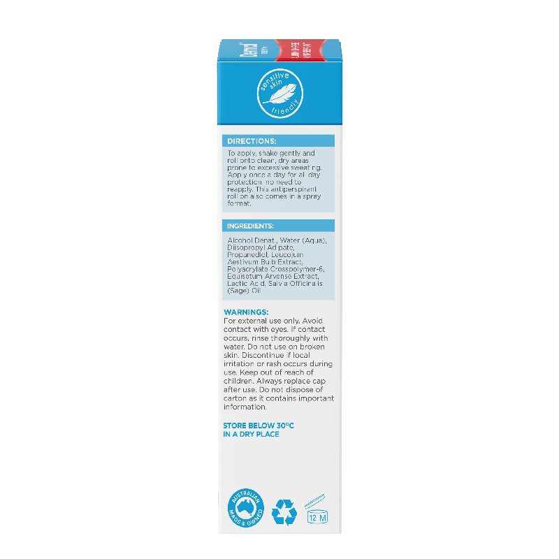 Dermal Therapy Sweat Control Roll On 60ml