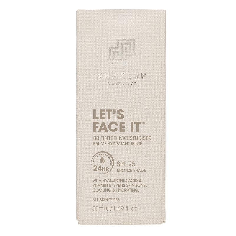Shake Up Cosmetics Lets Face It BB Tinted Moisturiser Bronze 50ml