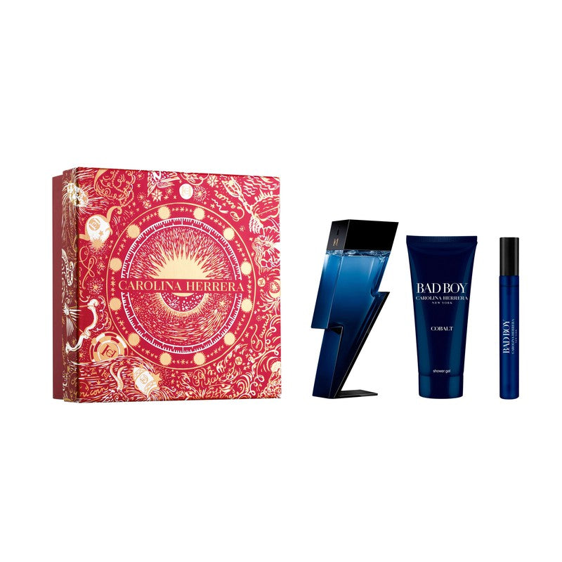 Carolina Herrera Bad Boy Cobalt 100ml Gift Set 3pcs