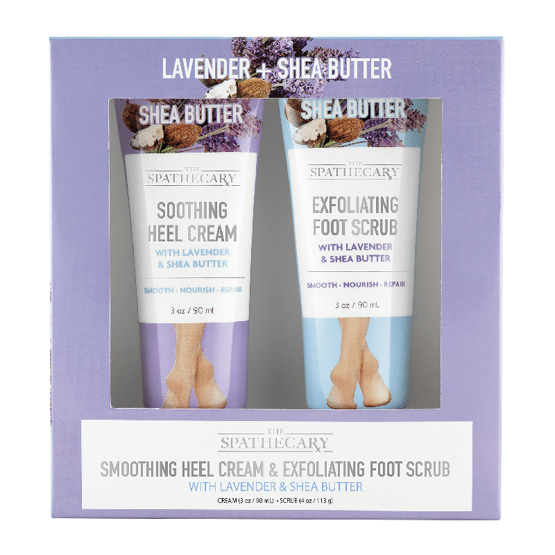 Spascriptions Lavender Foot Cream and Scrub Set 2pcs