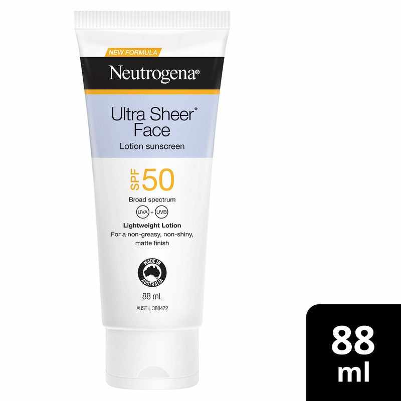 Neutrogena Ultra Sheer Face Lotion SPF50 88ml