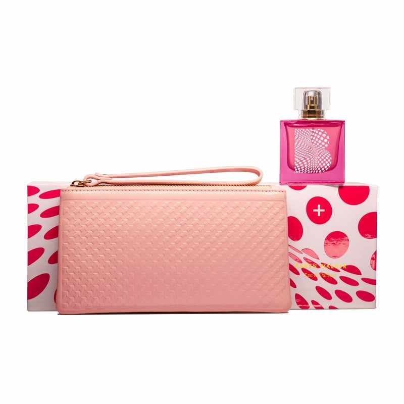 Karen Walker B+ 100ml EDP with Blush Pink Leather Purse Gift Set 2pcs