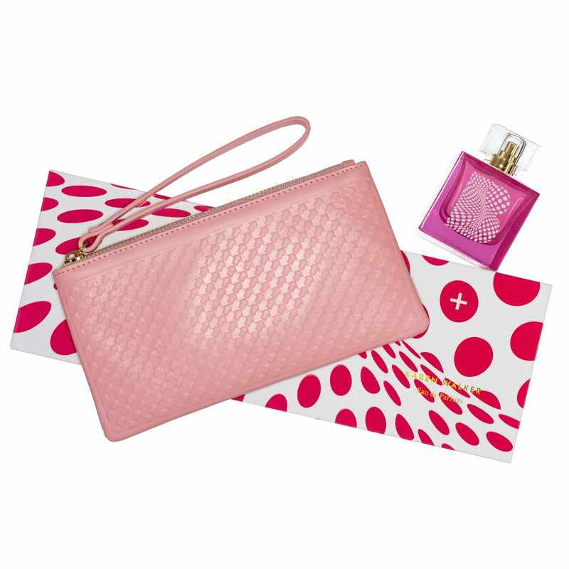 Karen Walker B+ 100ml EDP with Blush Pink Leather Purse Gift Set 2pcs
