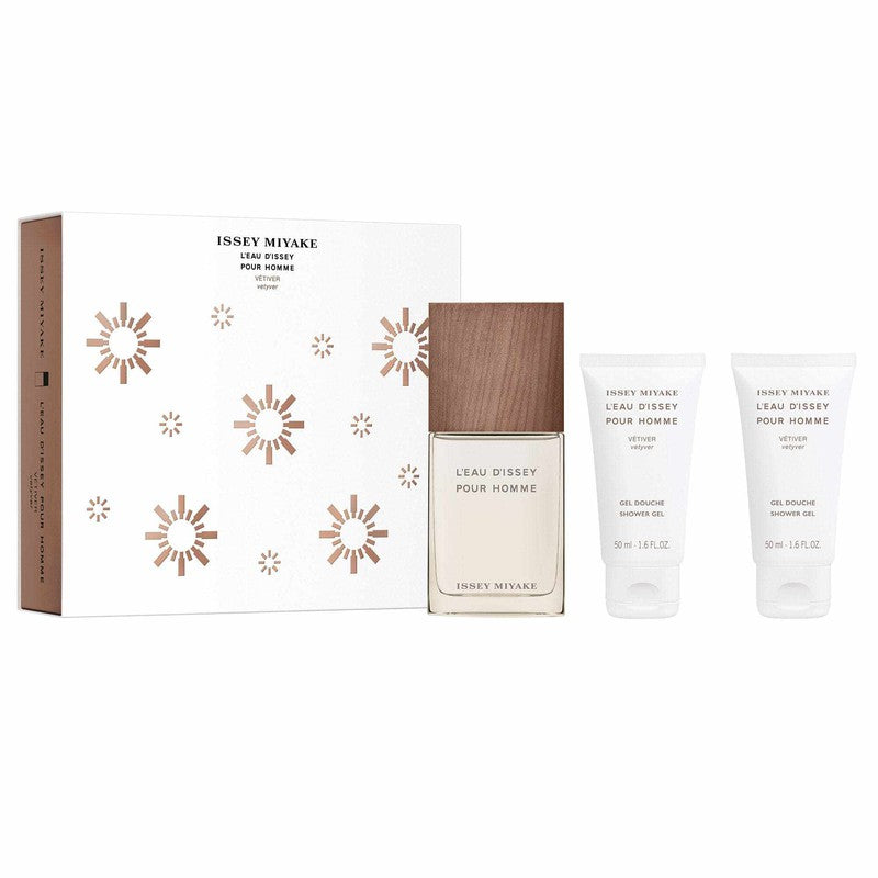 Issey Miyake L'Eau d'Issey Pour Homme Vetiver EDT 50ml Gift Set 3pcs