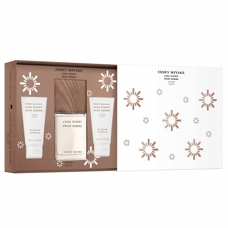 Issey Miyake L'Eau d'Issey Pour Homme Vetiver EDT 50ml Gift Set 3pcs