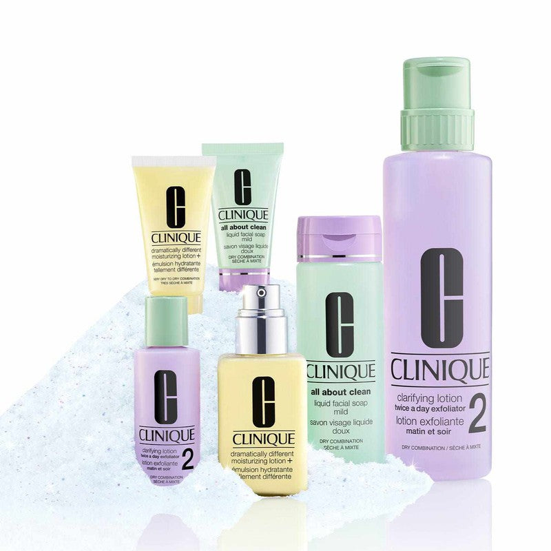 Clinique Great Skin Everywhere Gift Set - For Dry Combination Skin 6pcs