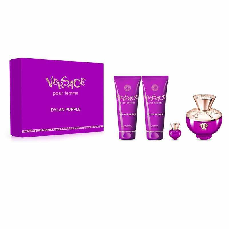 Versace Dylan Purple 100ml EDP Deluxe Gift Set 4pcs
