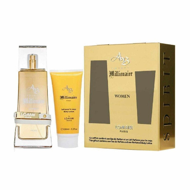 Lomani AB Spirit Millionaire Women 100ml EDP Gift Set 2pcs