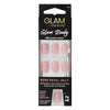 Glam by Manicare Glam Ready Pre-Glued Nails Rose Petal Jelly 30pcs