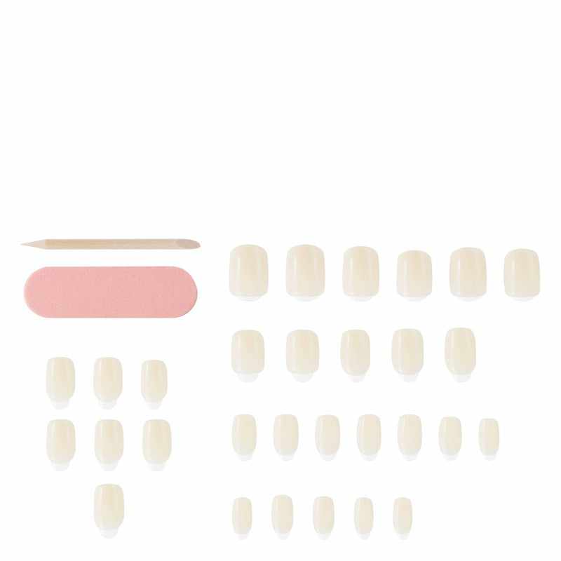 Glam by Manicare Glam Ready Pre-Glued Nails Barefoot in Bali 30pcs