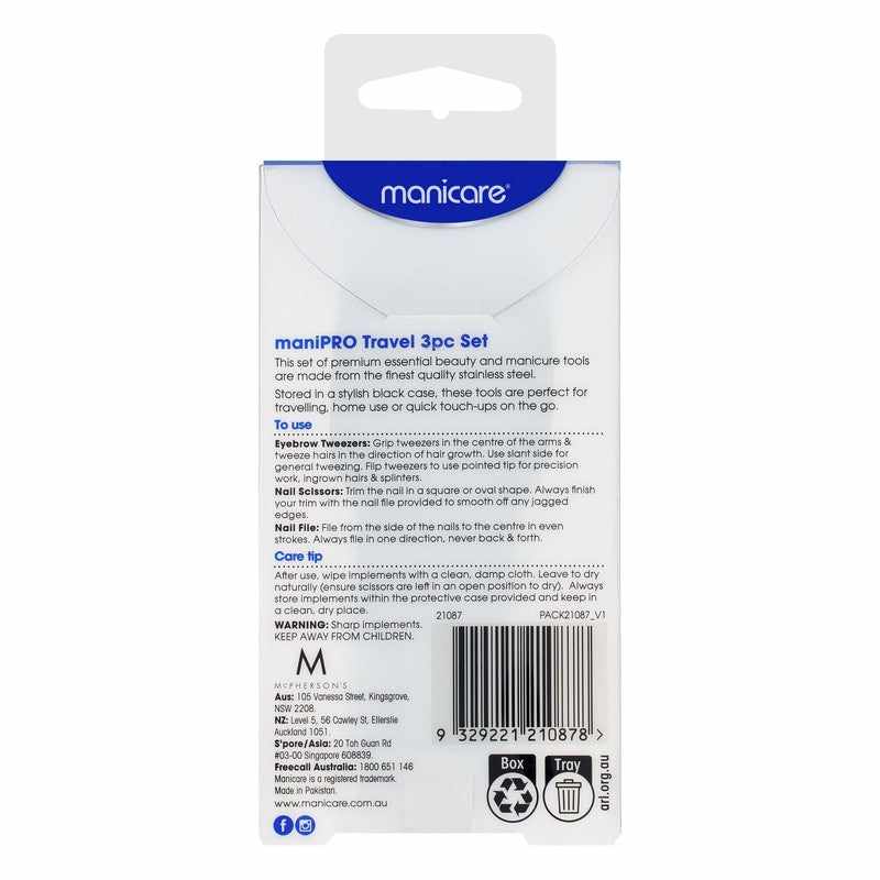 Manicare ManiPRO Travel Set 3pcs