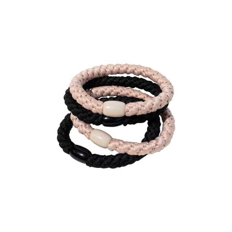 Adorn by Mae Elastics Woven Beige & Black 4s