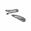 Adorn by Mae One Touch Clips Diamante Silver 2pk