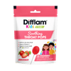 Difflam Difflam Kids Soothing Throat Pops Strawberry 10s 20025495