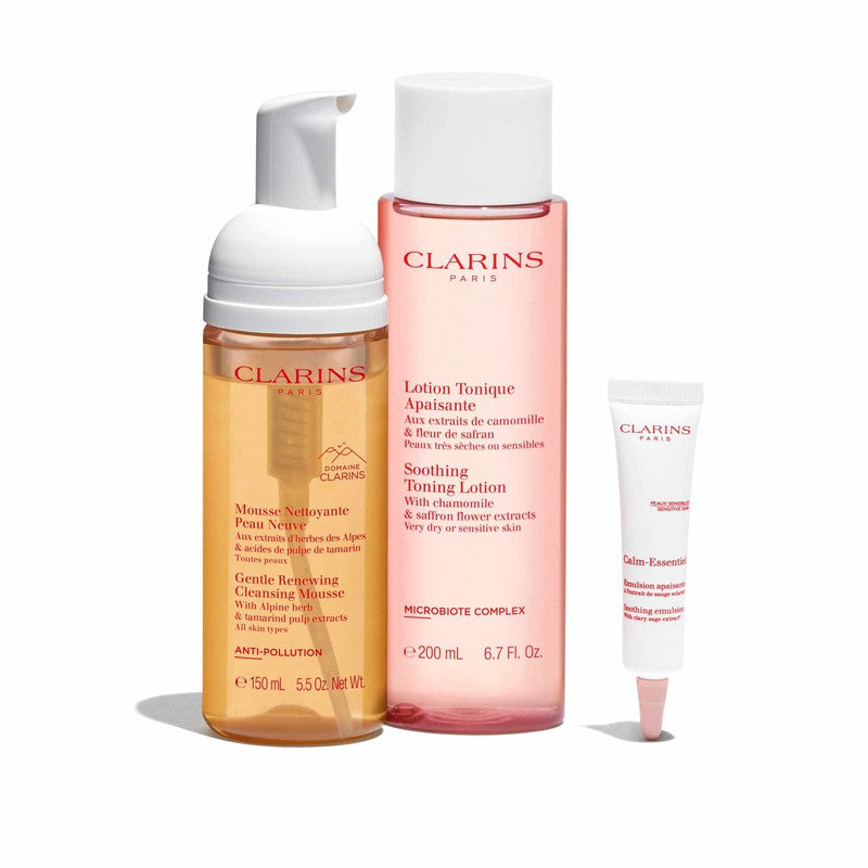 Clarins Cleansing Essentials Sensitive Skin 4pcs