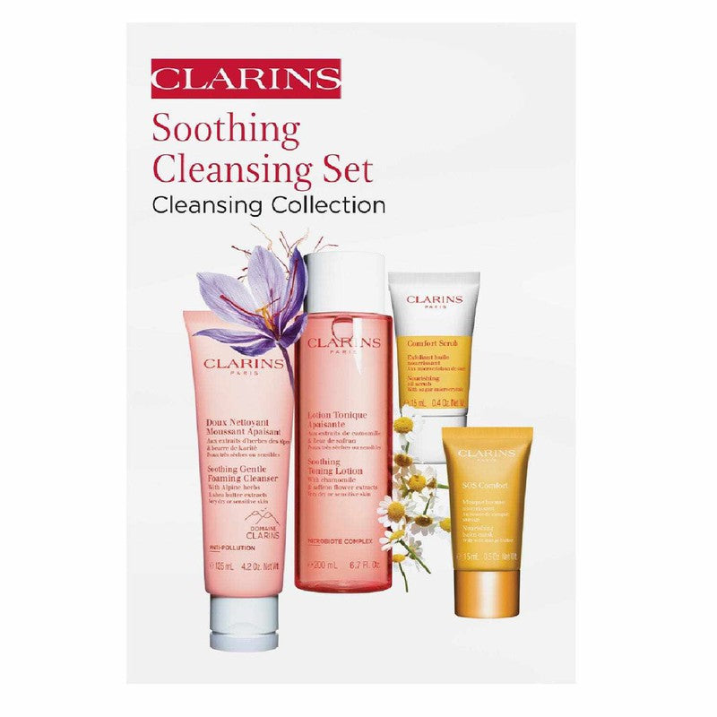 Clarins Soothing Cleansing Collection 4pcs