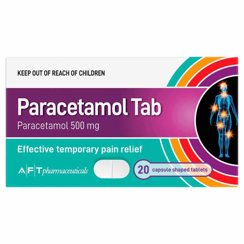 AFT AFT Paracetamol 500mg Tablets 20s 20025879