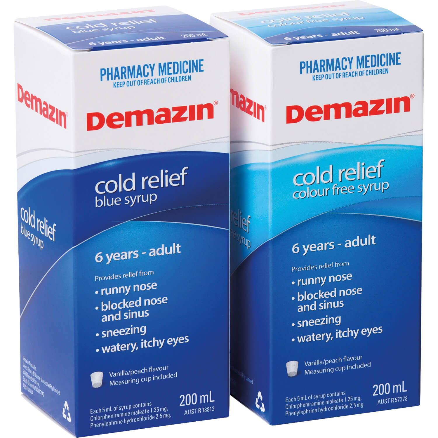Demazin Dosage Chart