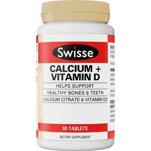 Swisse Ultiboost Calcium Vitamin D Tablets 90s Life